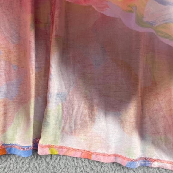 Quaker Factory Womens Floral Colorful Dress Maxi Sz XL Long Rayon Stretch Flowy - Picture 12 of 15